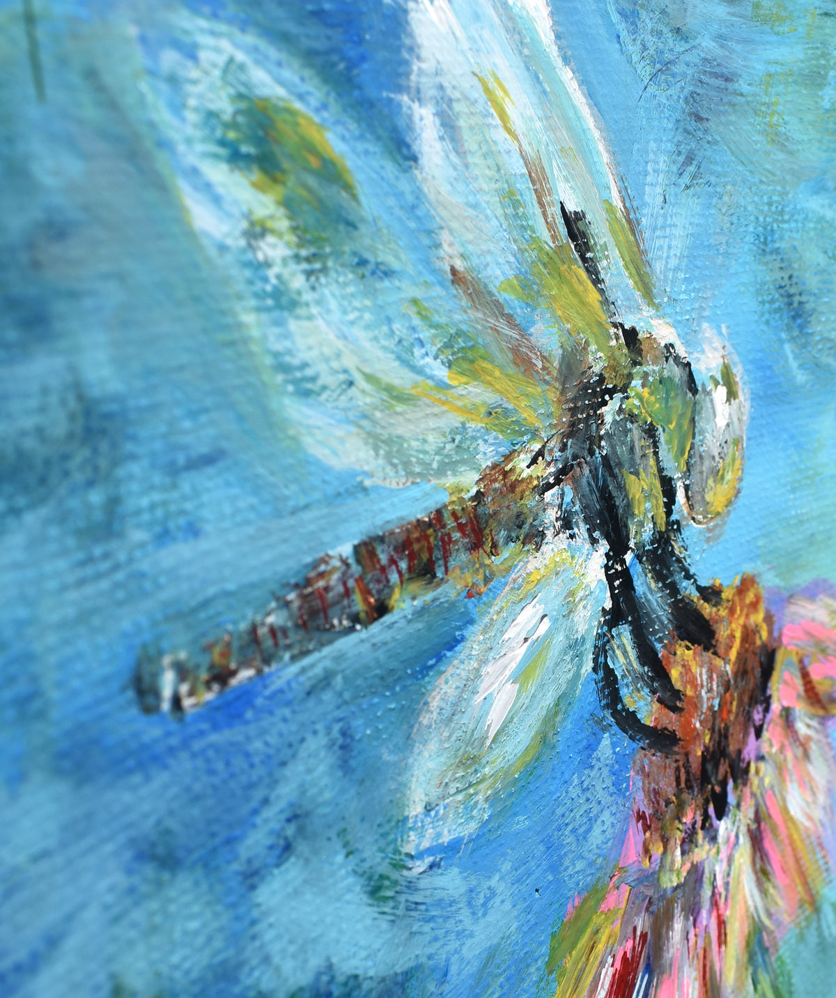 9x12in acrylic/paper ~ dragonfly