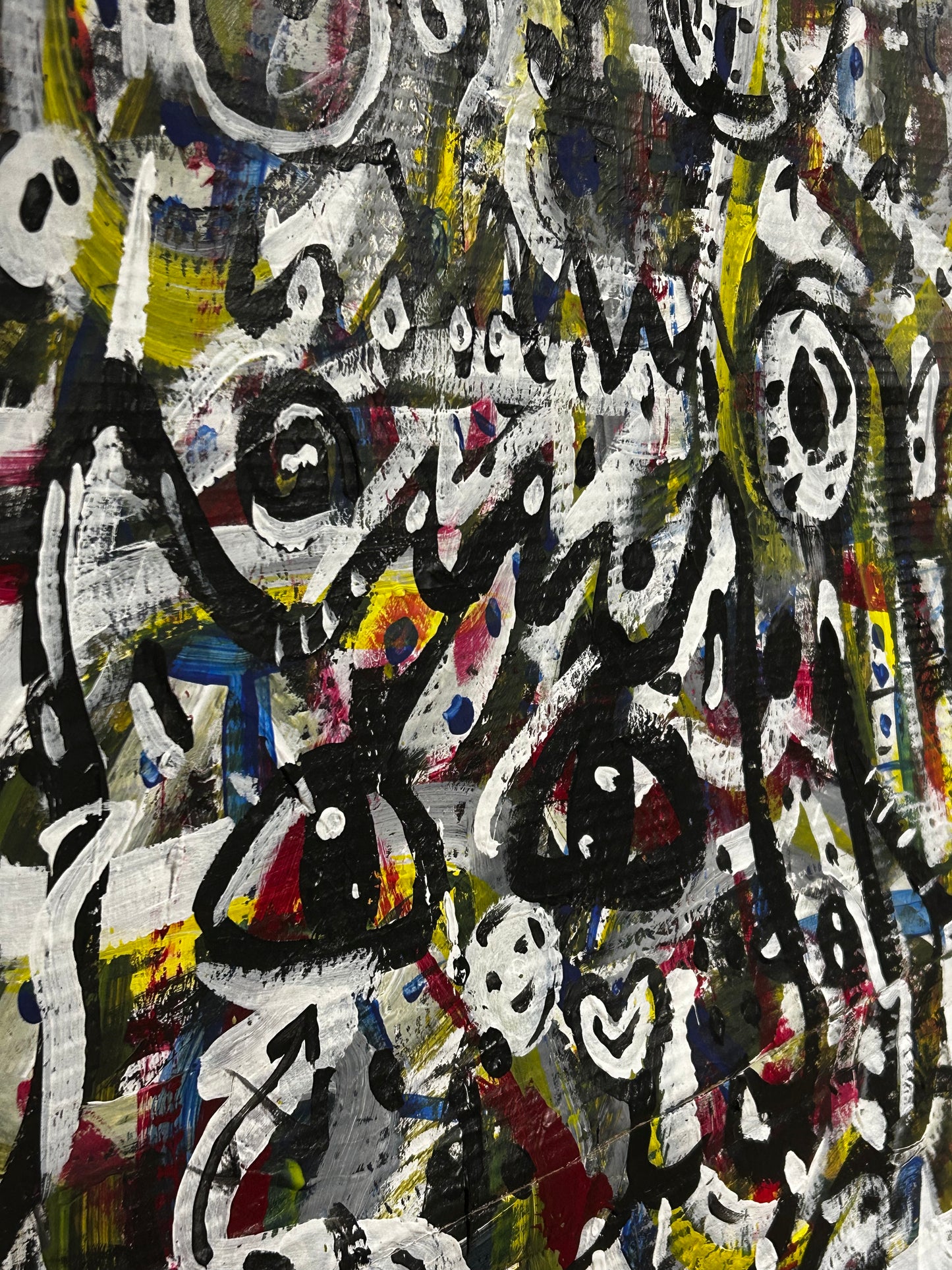 27x41 ~ cardboard/acrylic “what are we doing?”