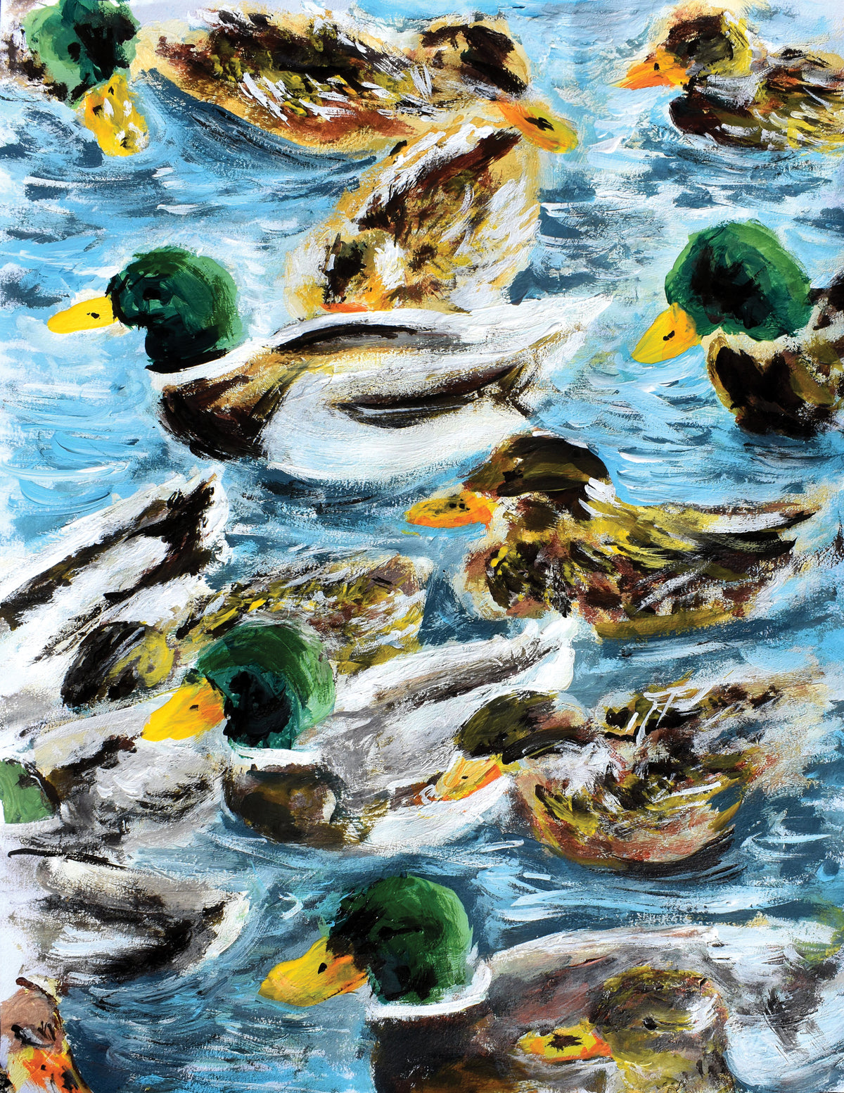 11x14in acrylic/paper ~ dux