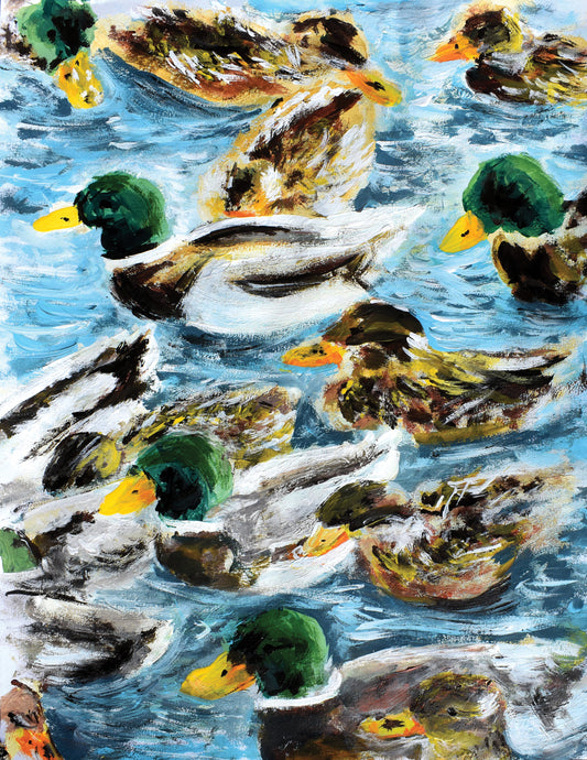 11x14in acrylic/paper ~ dux