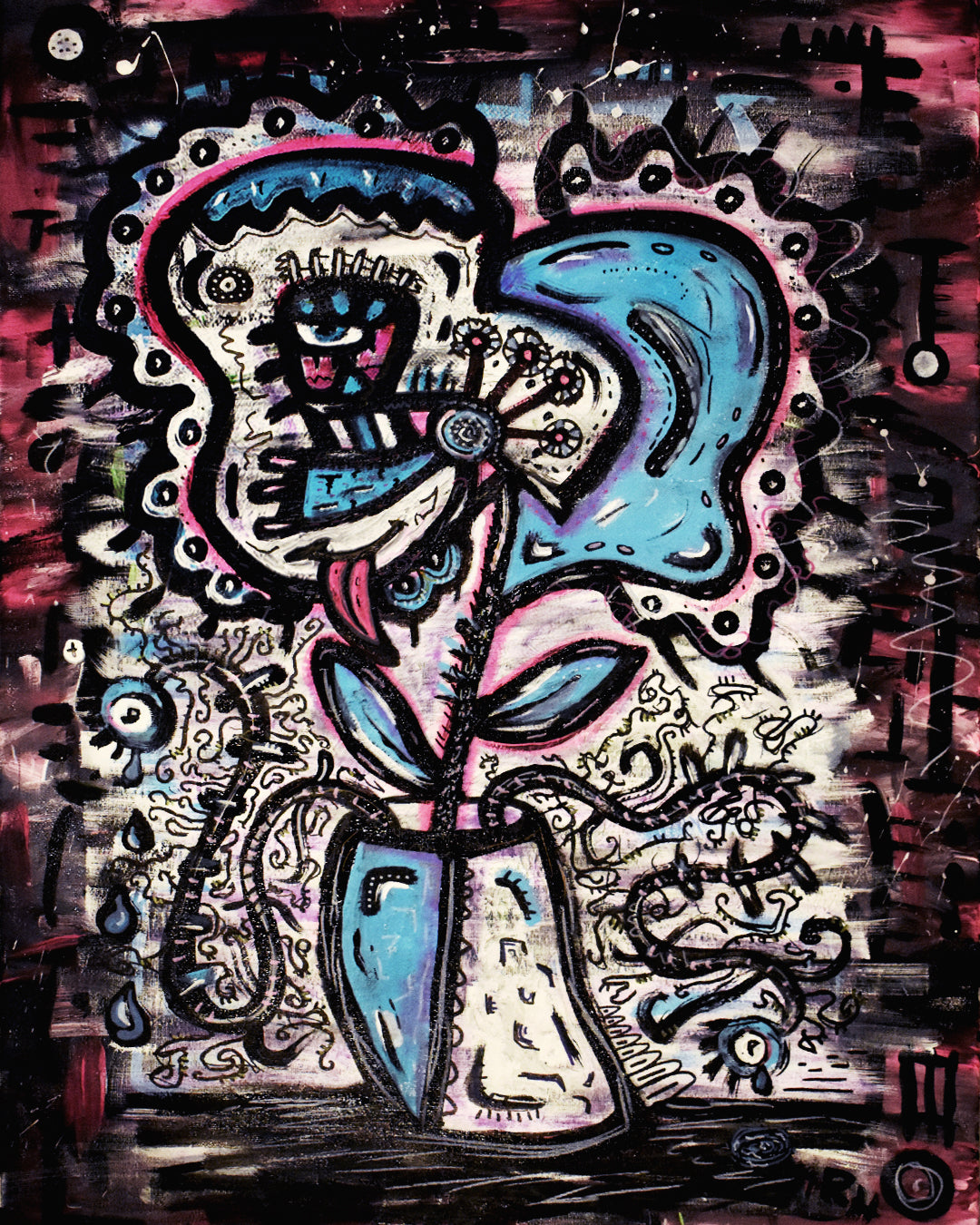 18x24in acrylic/canvas ~ whacky day