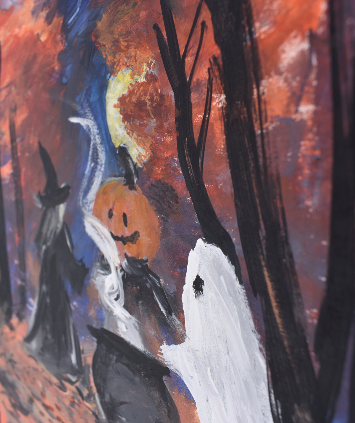 9x10.5in acrylic/paper ~ Halloween