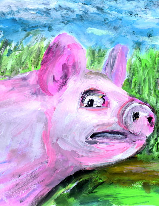 14x11in acrylic/paper ~ PIG