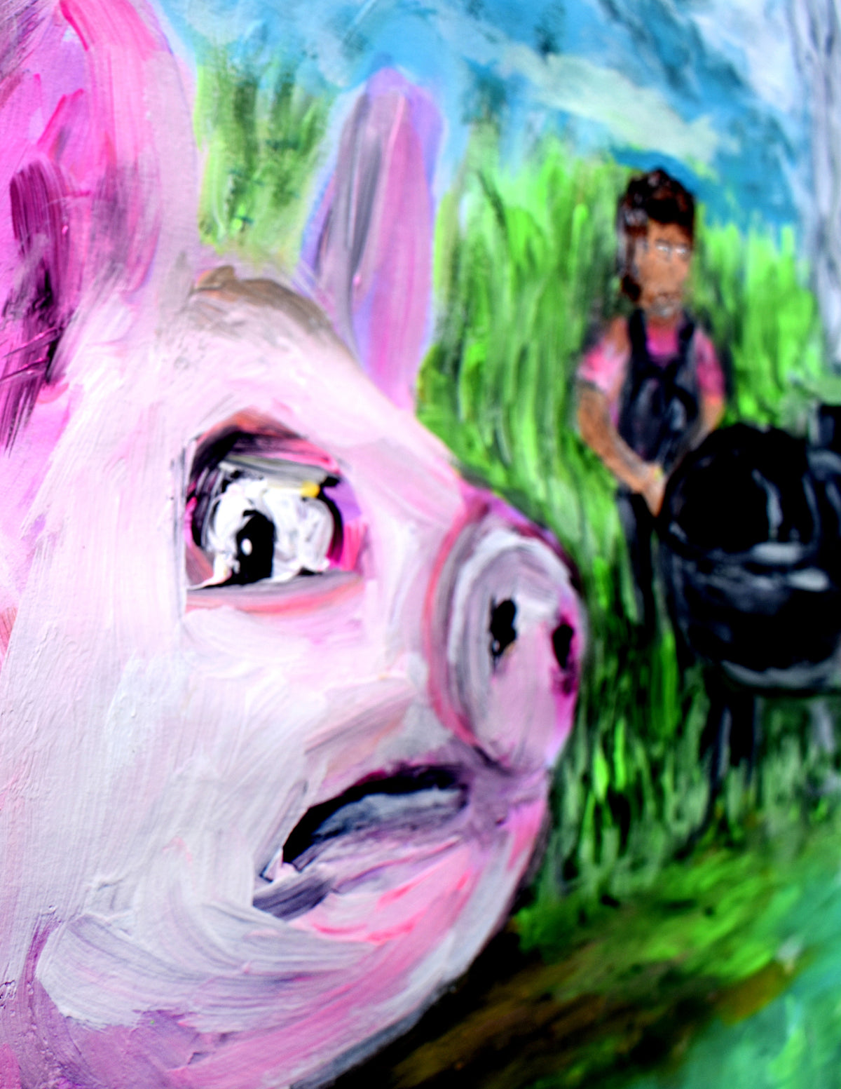 14x11in acrylic/paper ~ PIG
